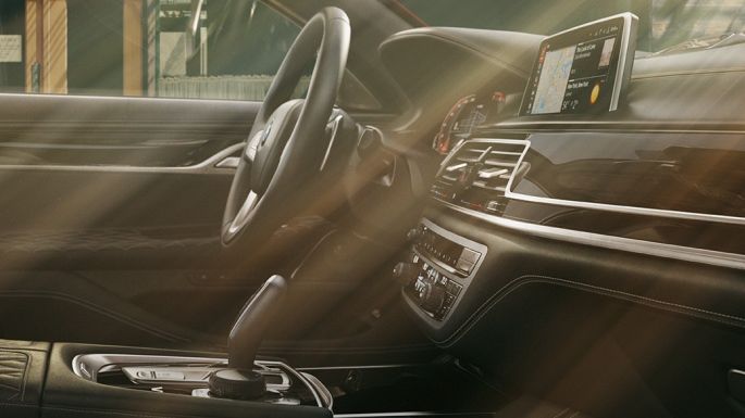 BMW Individual 7 Series Sedan high-quality interior BMW Individual 7 Series Sedan high-quality interior in black