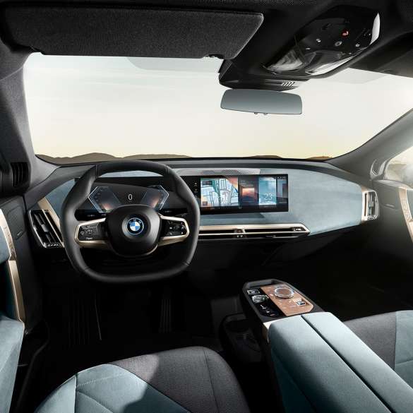 BMW iX cockpit interior BMW iX i20 cockpit interior