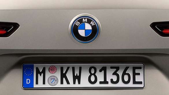 BMW iX rear-view camera BMW iX i20 rear-view camera close-up