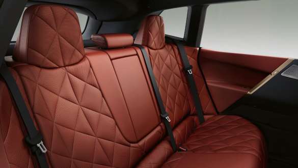 BMW iX rear interior design Suite Castanea BMW iX i20 rear interior design Suite Castanea