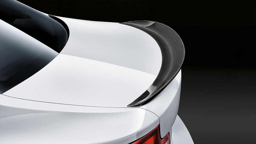 Rear spoiler, carbon fibre Rear spoiler, carbon fibre