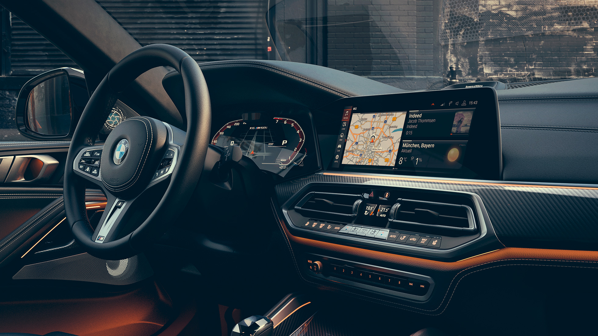 BMW X6 M50i cockpit BMW X6 M50i cockpit driver oriented