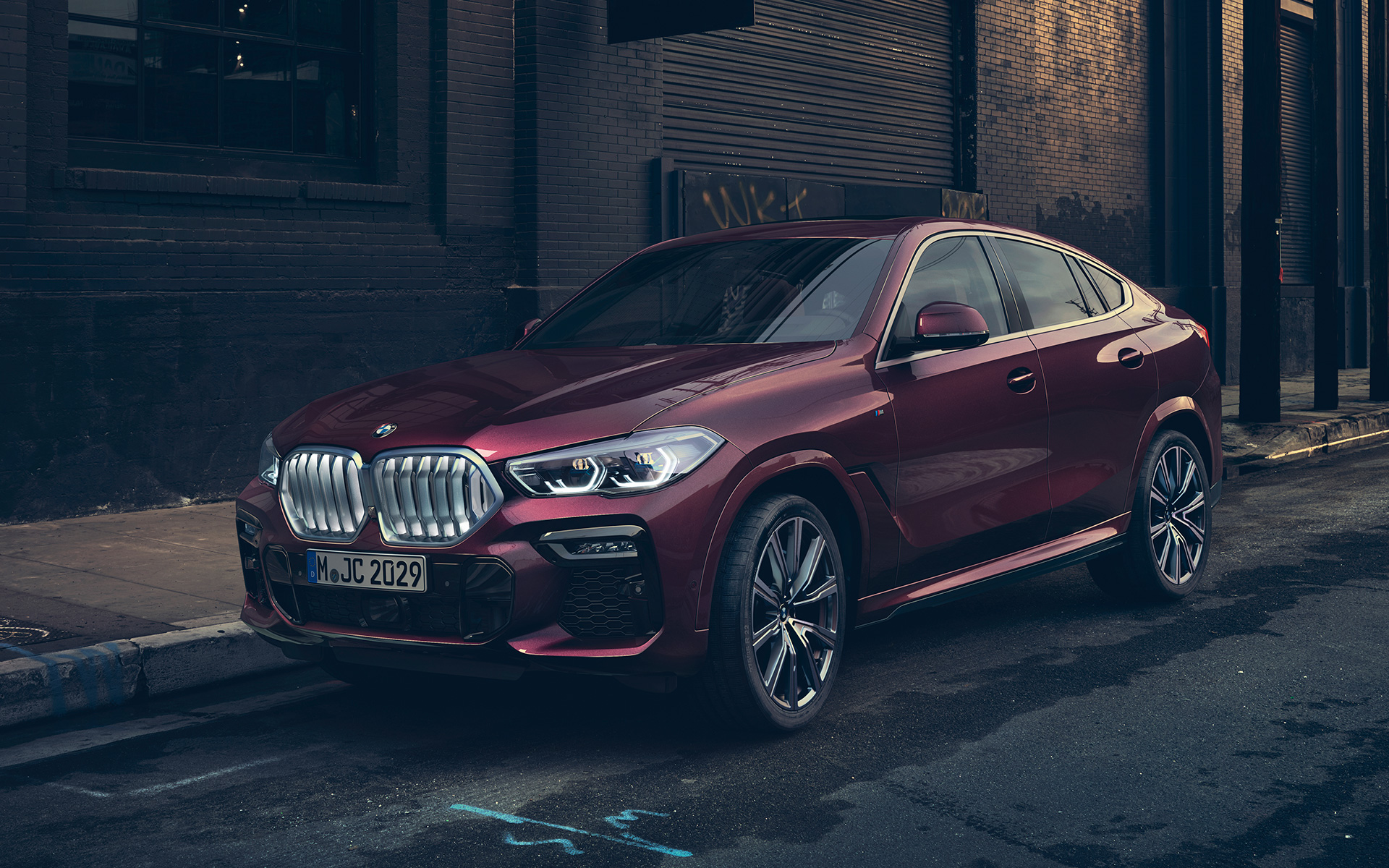 BMW X6 Individual G06 2019 Ametrine metallic three-quarter front view