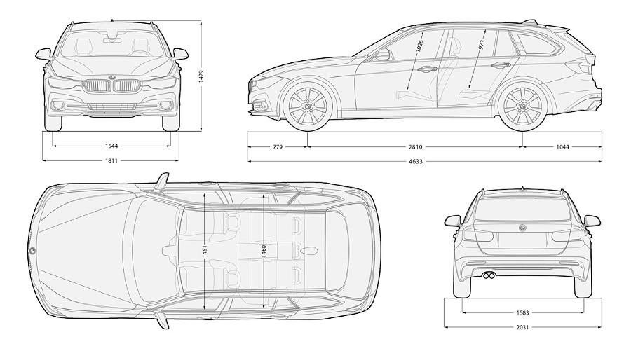 BMW 3 Series Touring Technical Data